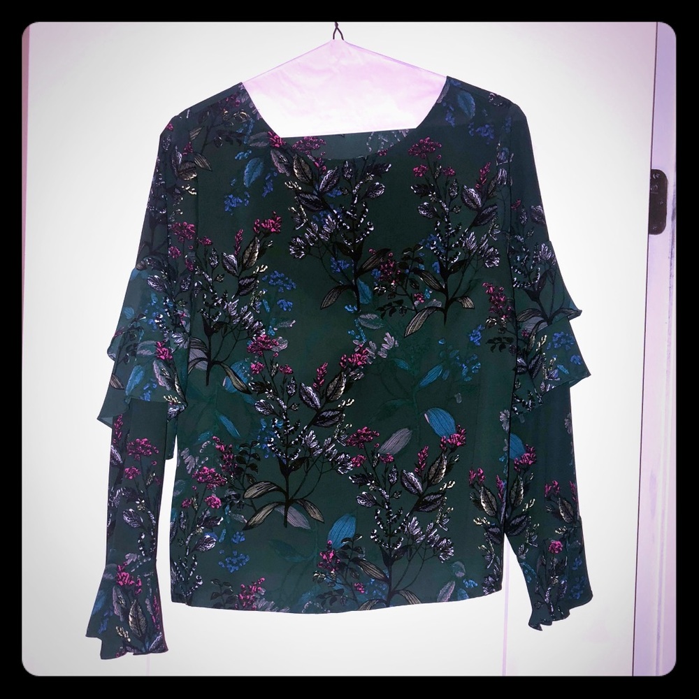 Banana Republic EUC ruffle-sleeve blouse